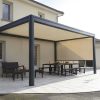 Bioklimatische Pergola, angebaute bioklimatische Pergola, Aluminiumböden Skandinavien