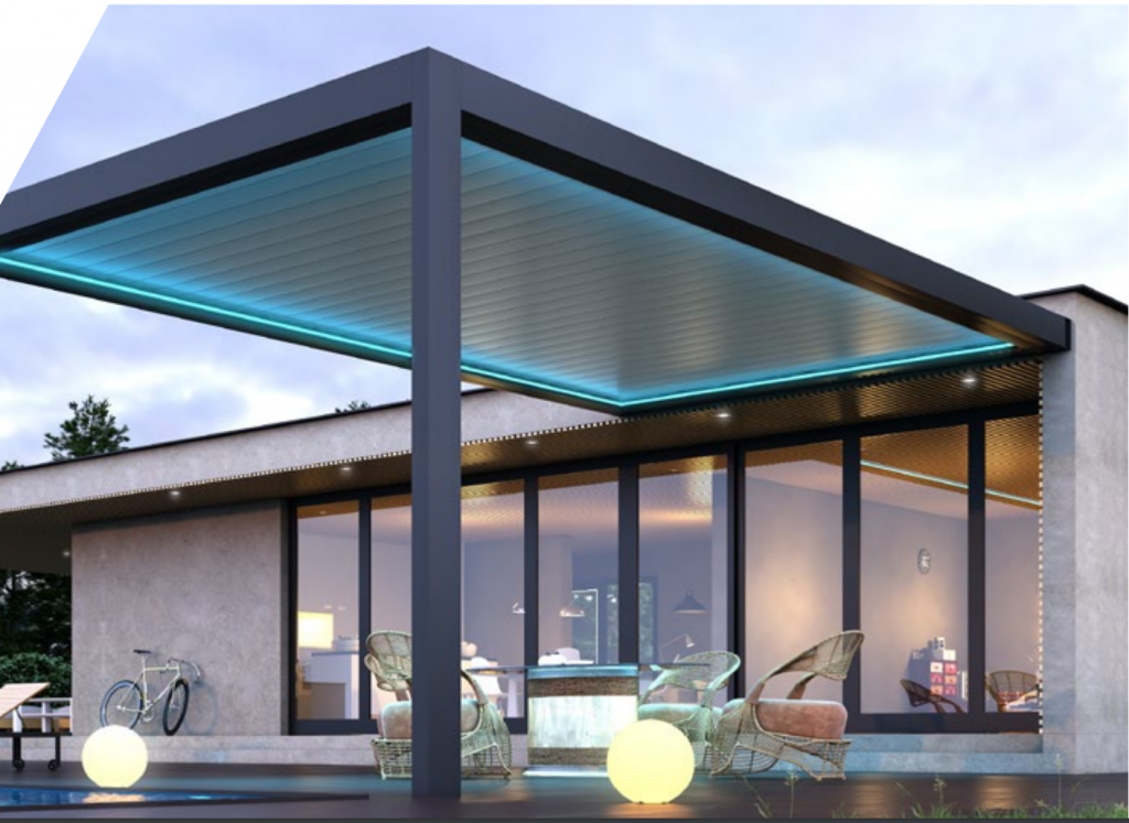 Pergola-Fotowand