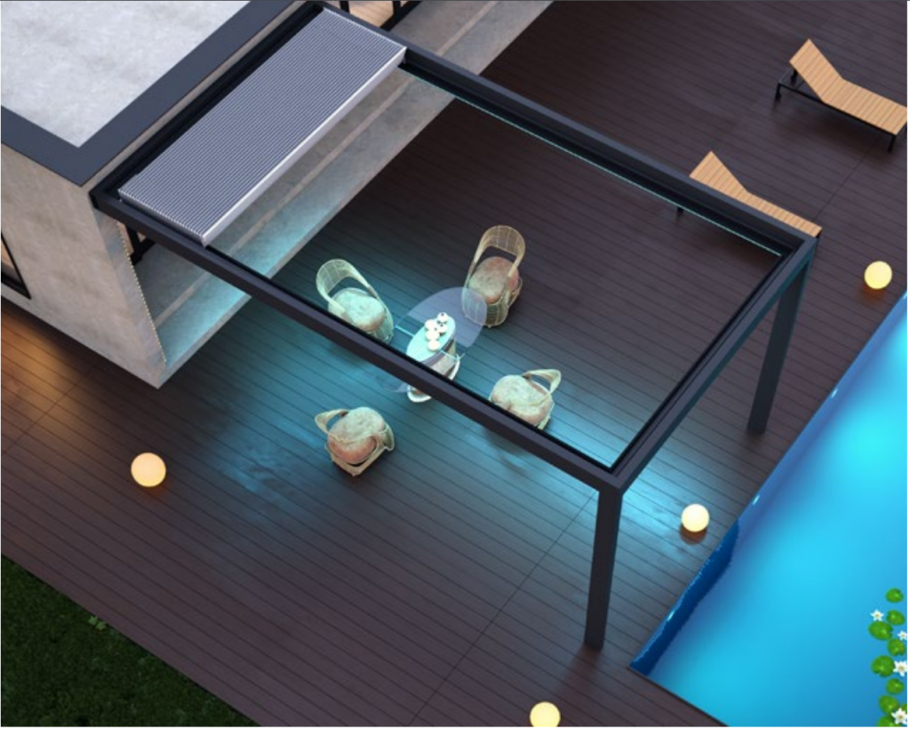 Pergola-Fotowand