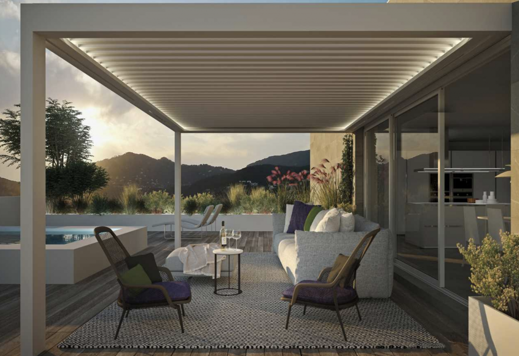 Pergola bioclimatique aluminium