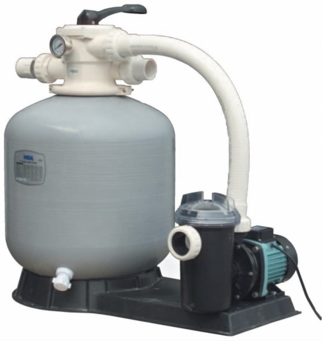 Pompe de Filtration pour Piscine 300 gal Pompe de Filtre de Piscine  Électrique 15W Nettoyeur d'eau Kit de filtre de pompe à eau