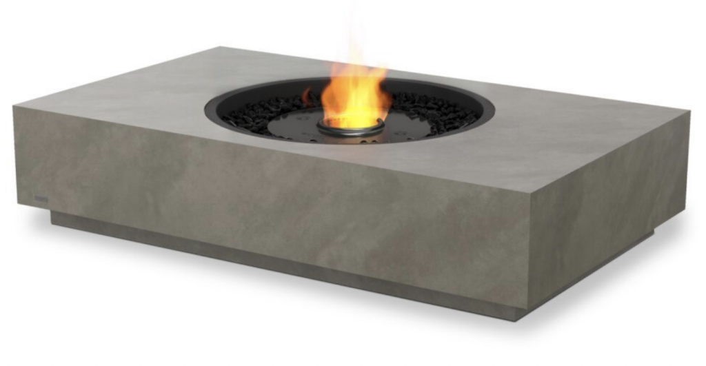 Mesa con chimenea Martini 50 Ecosmart