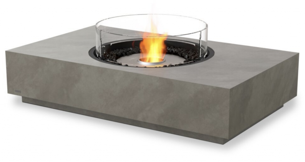 Mesa con chimenea Martini 50 Ecosmart