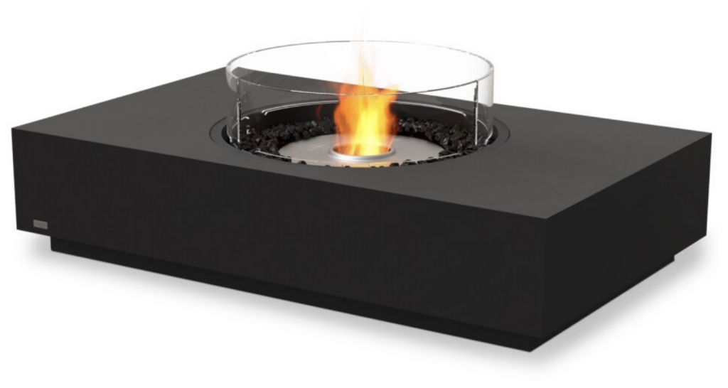 Mesa con chimenea Martini 50 Ecosmart
