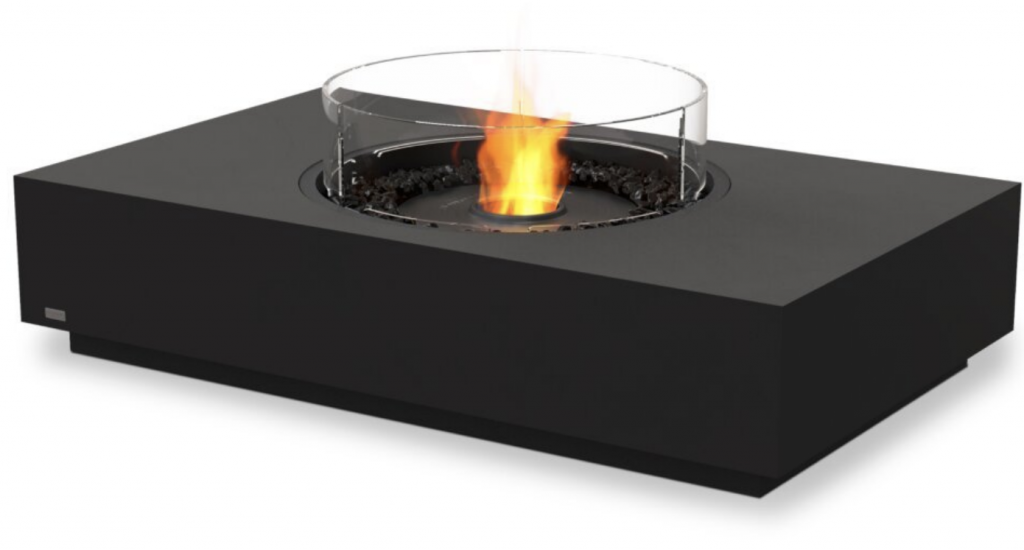 Mesa con chimenea Martini 50 Ecosmart