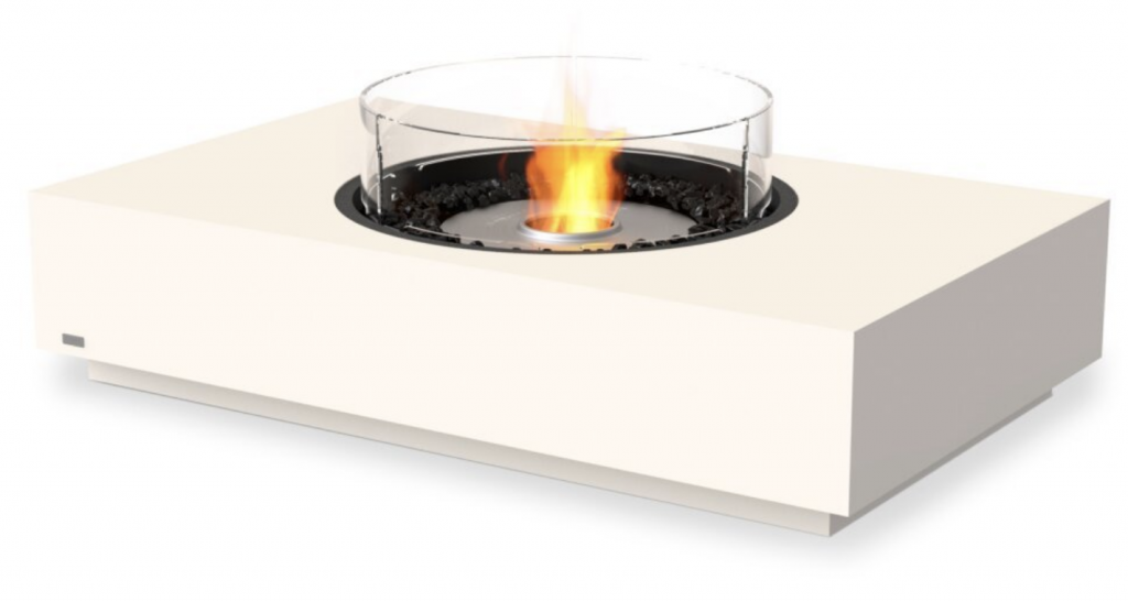 Mesa con chimenea Martini 50 Ecosmart