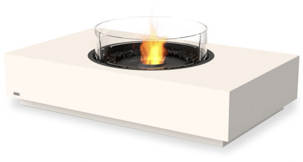 Mesa con chimenea Martini 50 Ecosmart