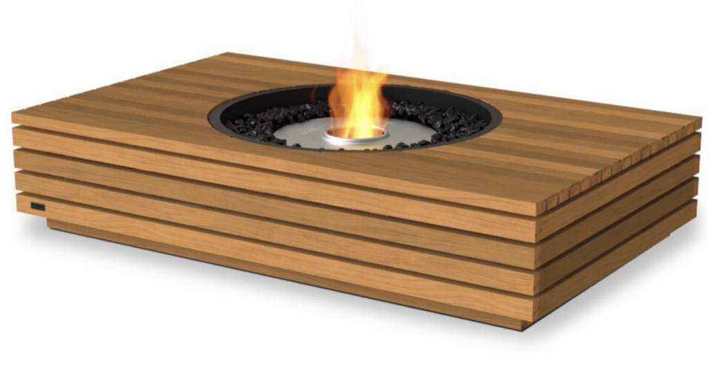 Mesa con chimenea Martini 50 Ecosmart