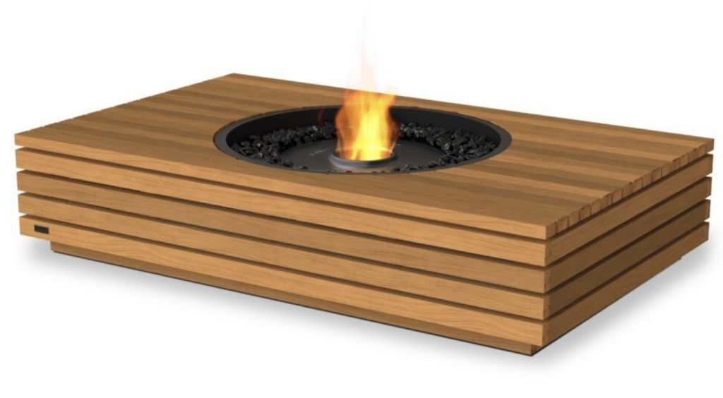 Mesa con chimenea Martini 50 Ecosmart