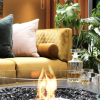 Mesa con chimenea Martini 50 Ecosmart