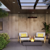 Mesa con chimenea Martini 50 Ecosmart