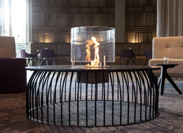 Base 40 Table cheminée Ecosmart Fire - Alu Floors Scandinavia Base