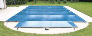 SECURIT POOL EXCEL DISCOVER Poolabdeckung mit Stangenrahmen