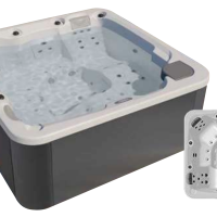 Spa Emotion 5 places avec hydromassage, ozonateur et 32 jets inox