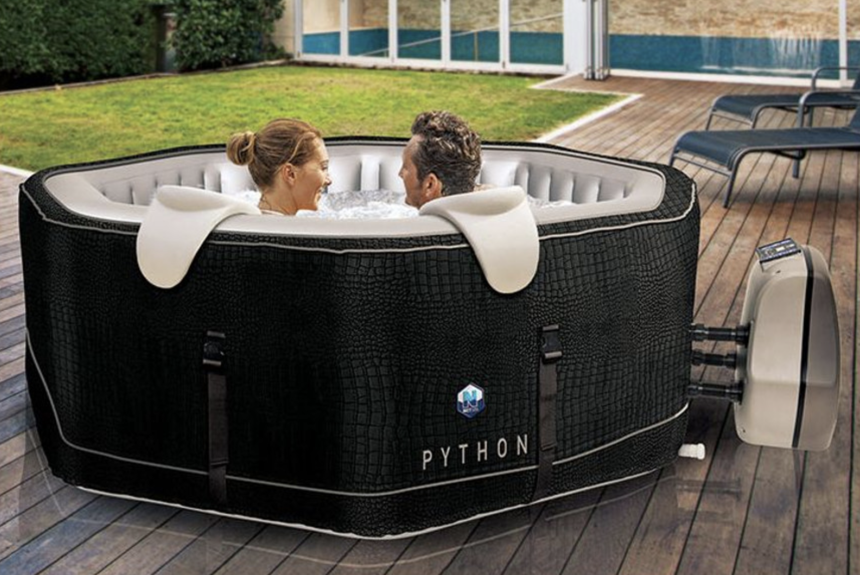 Spa gonflable Python octogonal Bulles 5-6 places Netspa 