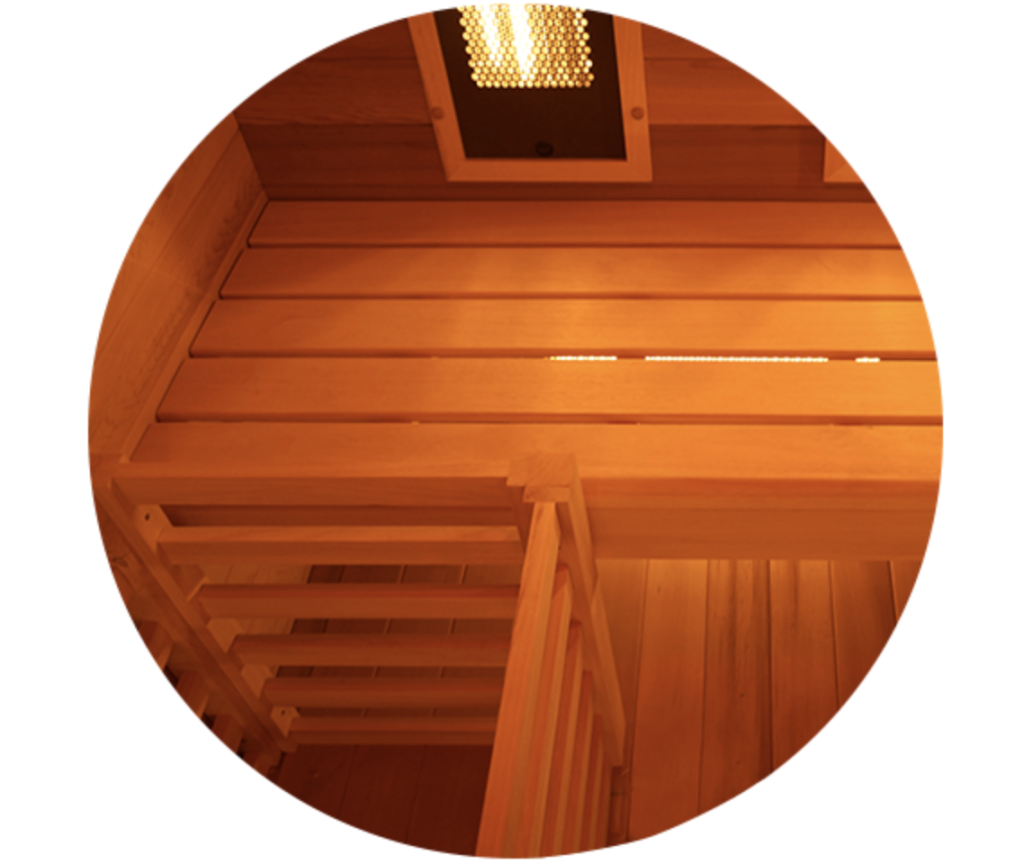 Sauna de infrarrojos lejanos, sauna para 1 o 2 personas para el hogar,  tumbona de madera, 5 calentadores de cerámica y 4 paneles de fibra de  carbono
