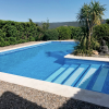 Imprimé Bleu Mosaïque