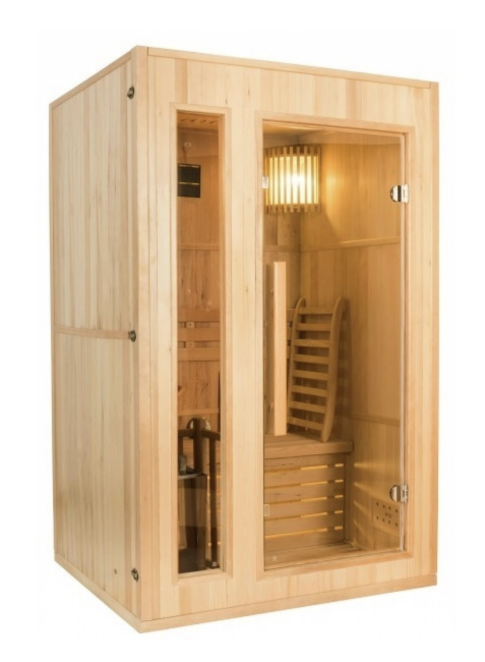 betreuren Algebraïsch blad Traditionele sauna ZEN 2 - 3,5 kW - 2 plaatsen - Alu Floors Scandinavia Traditionele  sauna ZEN 2 - 3,5 kW - 2 plaatsen