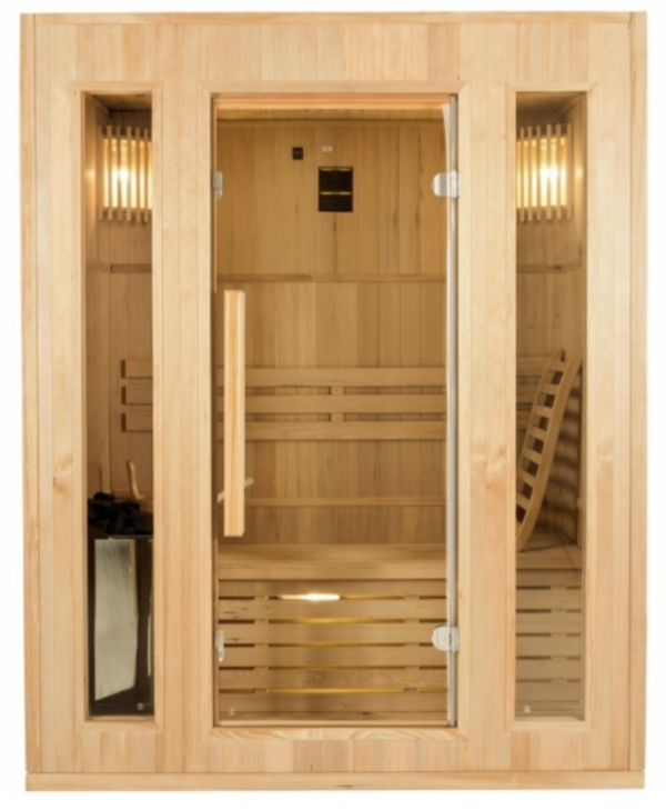 Monarchie etnisch Huidige Traditionele sauna ZEN 3 – 3,5 kW – 3 plaatsen - Alu Floors Scandinavia  Traditionele sauna ZEN 3 – 3,5 kW – 3 plaatsen
