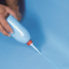 Flasche für flüssiges PVC + Düse.