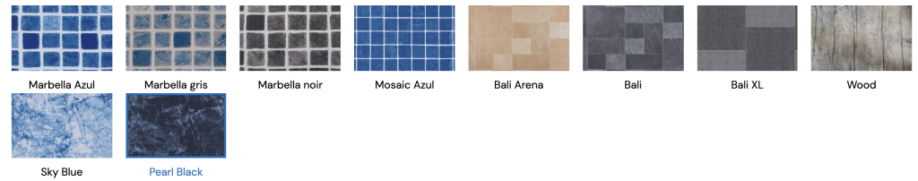 SOPREMAPOOL DESIGN versterkt membraan KLEUREN