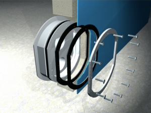 Standard Jet Vag sealing parts with counter flange