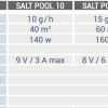 ÉLECTROLYSEURS DE SEL SALT POOL caractéristique