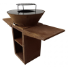 Barbecue avec plaque en acier corten EFP57CO Pure Line