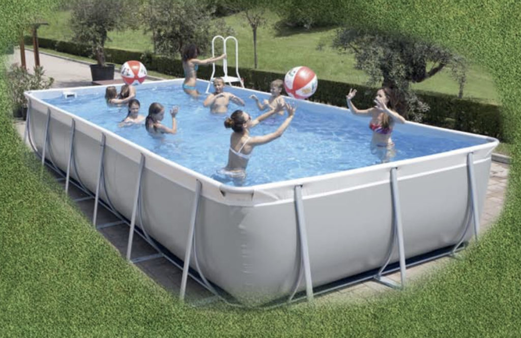Piscina tubular de lazer acima do solo para jardim