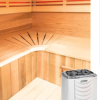 Eccolo Sauna - Komplett pakke - 4,5 kW varmeovn og steiner inkludert