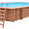 Sea Breeze houten bovengronds zwembad 607 x 396 x 131 cm