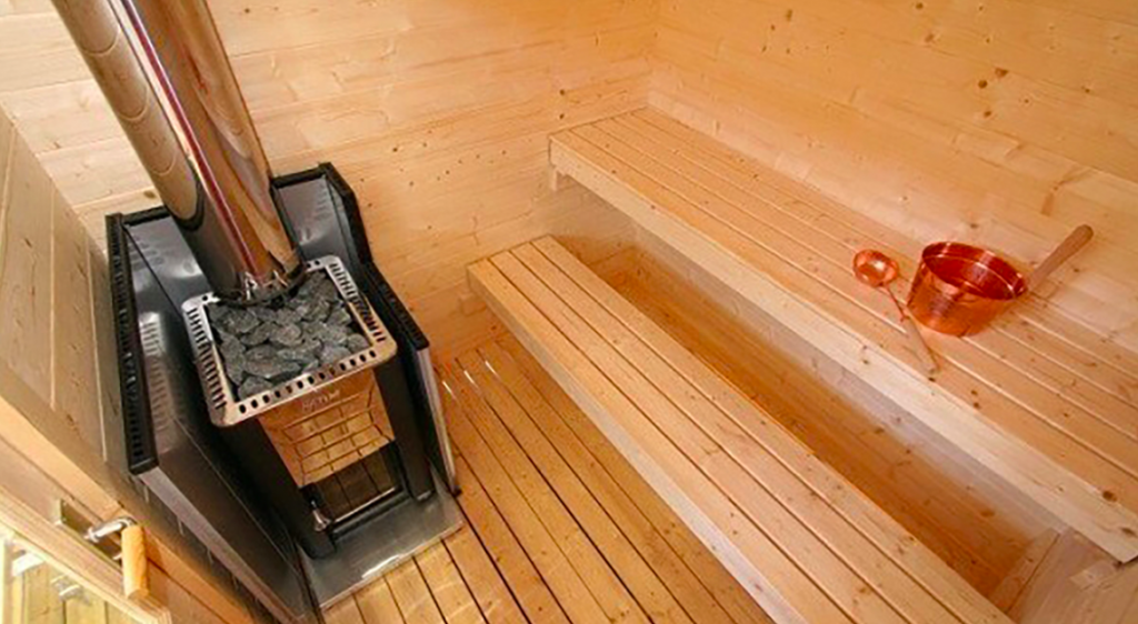 Harvia KUIKKA outdoor sauna with wood or electric heating