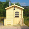 Harvia KUIKKA outdoor sauna with wood or electric heating