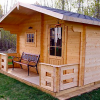 Sauna exterior Harvia Keitele com aquecimento a lenha ou elétrico