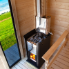 Sauna externa compacta e sólida Harvia