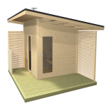 Harvia Solid Compact udendørs sauna