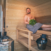 Sauna externa compacta e sólida Harvia