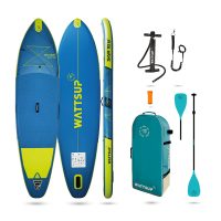 Wattsup SAR 10’8 est un paddle gonflable polyvalent conçu pour la balade, le touring et les petites vagues. Grâce à ses dimensions de 325 x 84 x 15 cm