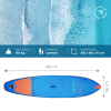 De Wattsup Espadon 11'8 is een opblaasbaar paddleboard voor toertochten en fitness, met afmetingen van 355 x 84 x 15 cm