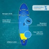 paddle gonflable polyvalent conçu pour offrir stabilité, confort et maniabilité à tous les riders