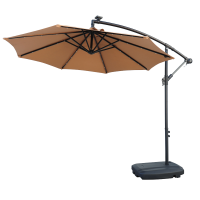 Parasol Déporté LED NetSpa Ø250 cm avec Éclairage Solaire